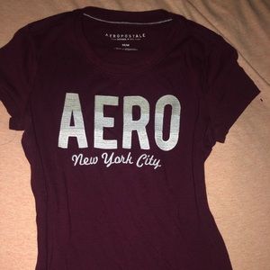 Burgundy Aeropostale short sleeve top